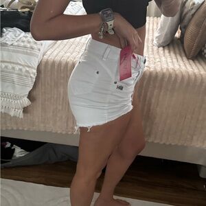 Women's White Jean Shorts